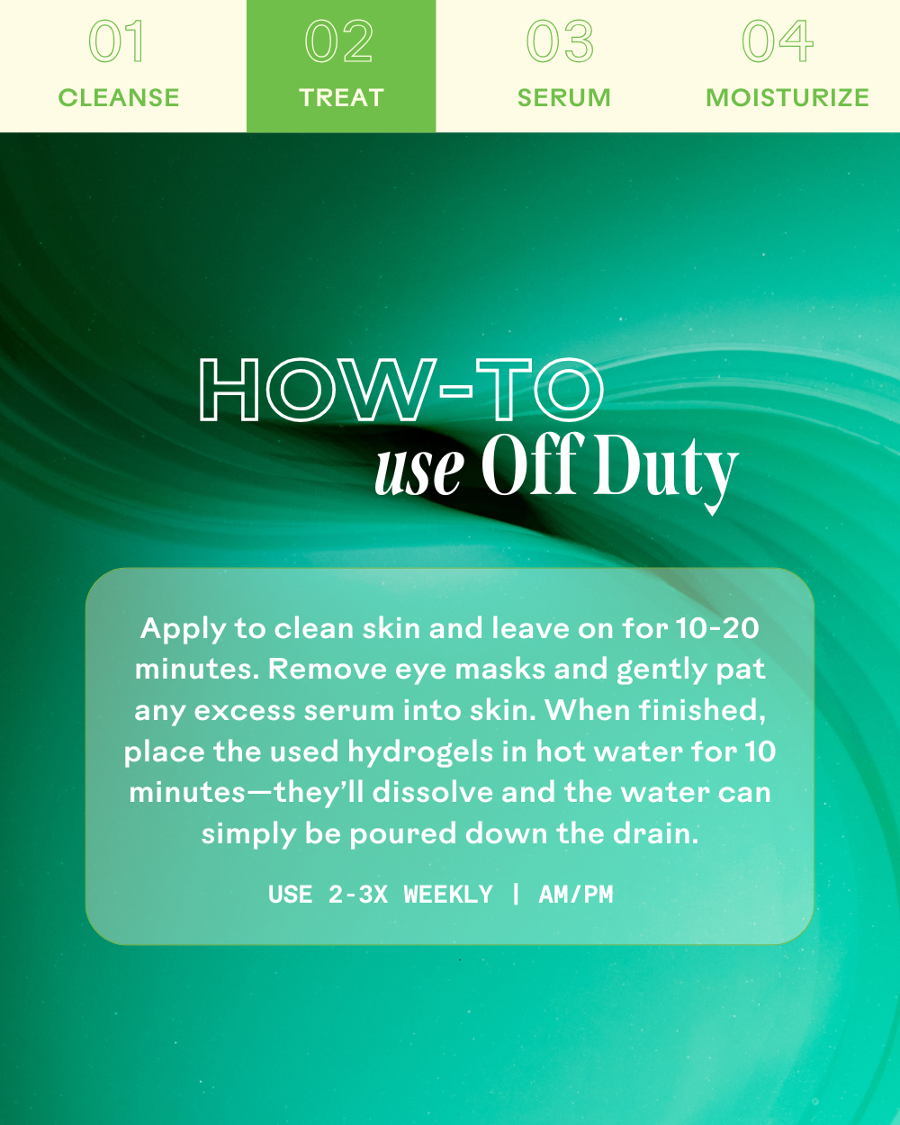 OffDuty™ Sea Algae + Bio-Peptide Smoothing Biodegradable Eye Masks