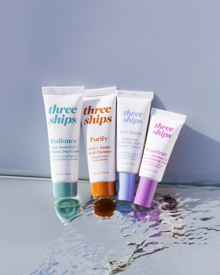 Best-Sellers Trial Kit Three Ships Natural Vegan Cruelty-free Skincare