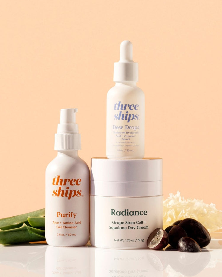 Can-Dew 3-Step Kit for Glowing Skin Three Ships Natural Vegan Cruelty-free Skincare