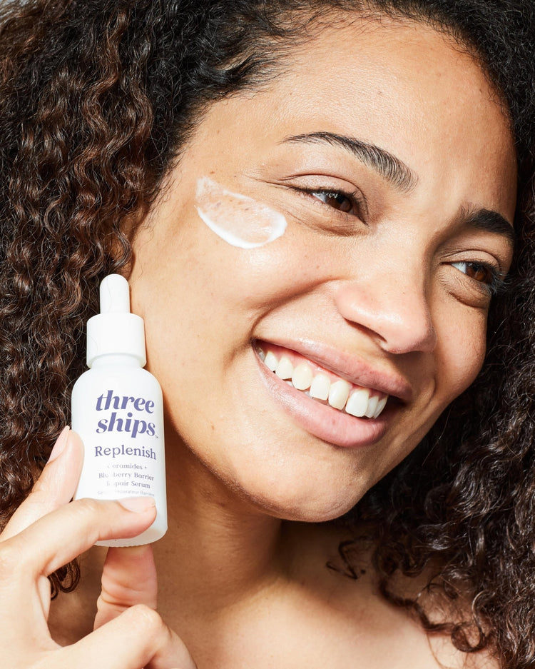 Replenish Ceramides + Blueberry Barrier Repair Serum Three Ships SERUMS Natural Vegan Cruelty-free Skincare