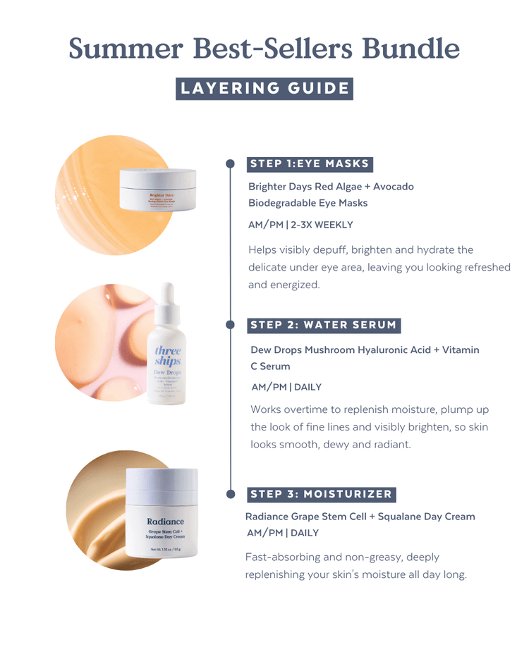 Summer Best-Sellers Bundle Three Ships Natural Vegan Cruelty-free Skincare
