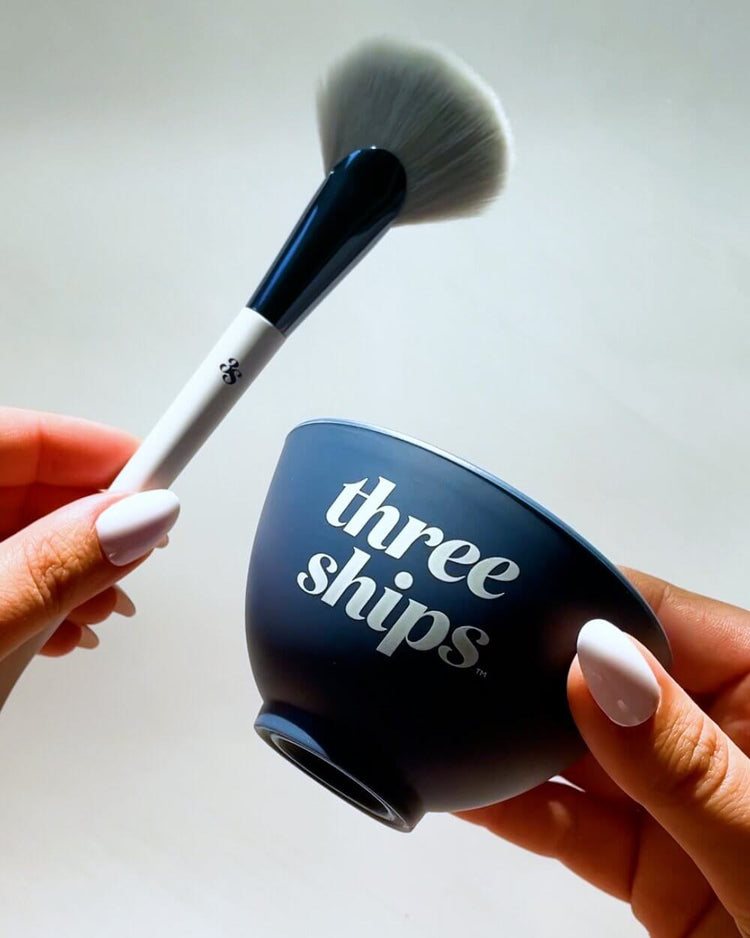 Three Ships Silicone Mask Bowl + Brush Three Ships Merch Natural Vegan Cruelty-free Skincare