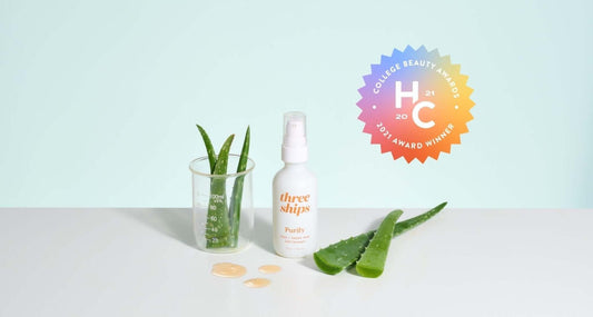 Purify Wins the Her Campus College Beauty Award for ‘Best Cleanser of 2021’ - Three Ships