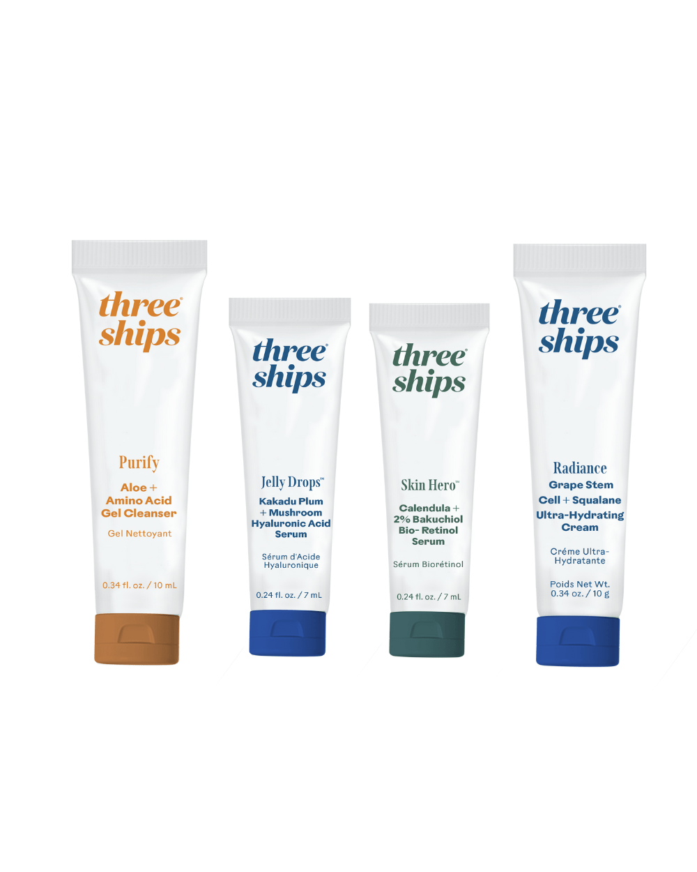 Best - Sellers Trial Kit Three Ships TRIAL KIT Natural Vegan Cruelty - free Skincare