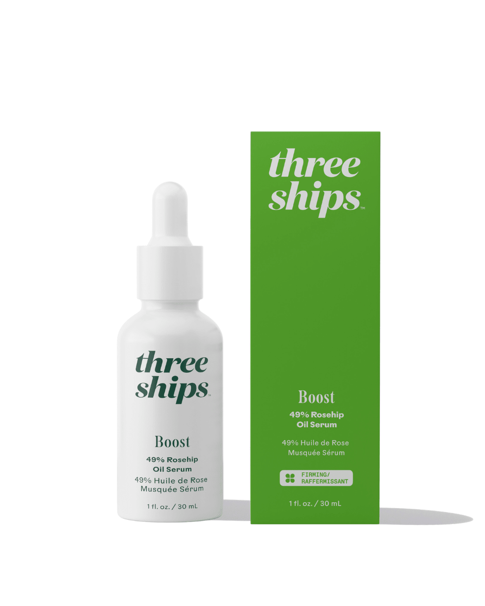 Boost 49% Rosehip Oil Serum Three Ships SERUMS Natural Vegan Cruelty - free Skincare