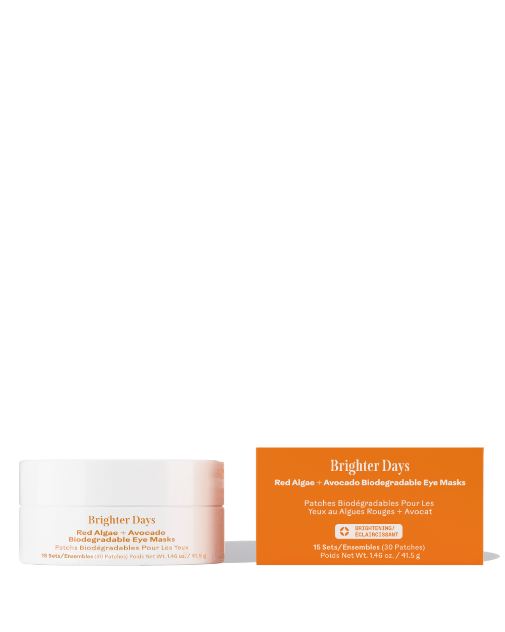 Brighter Days™ Red Algae + Avocado Biodegradable Eye Masks Three Ships MASKS Natural Vegan Cruelty - free Skincare