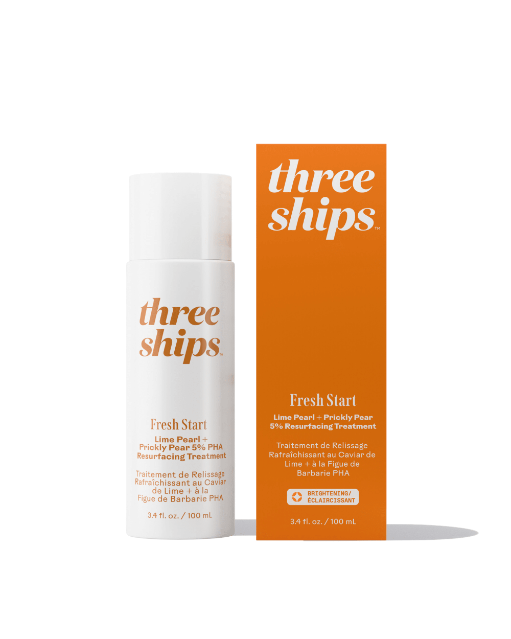 Fresh Start™ Lime Pearl + Prickly Pear 5% PHA Resurfacing Treatment Three Ships TONING MISTS Natural Vegan Cruelty - free Skincare