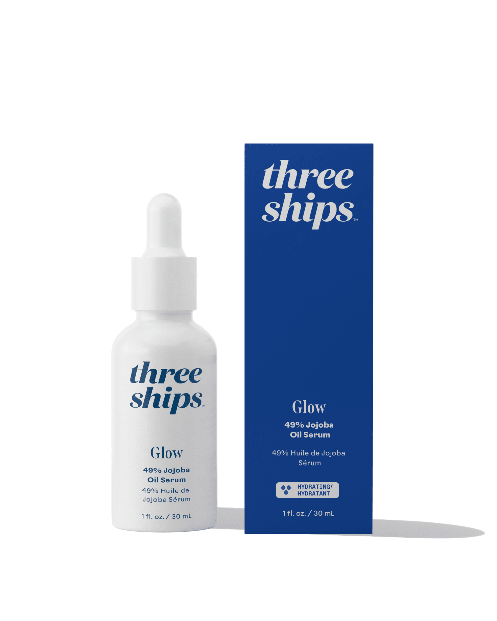 Glow 49% Jojoba Oil Serum Three Ships SERUMS Natural Vegan Cruelty - free Skincare