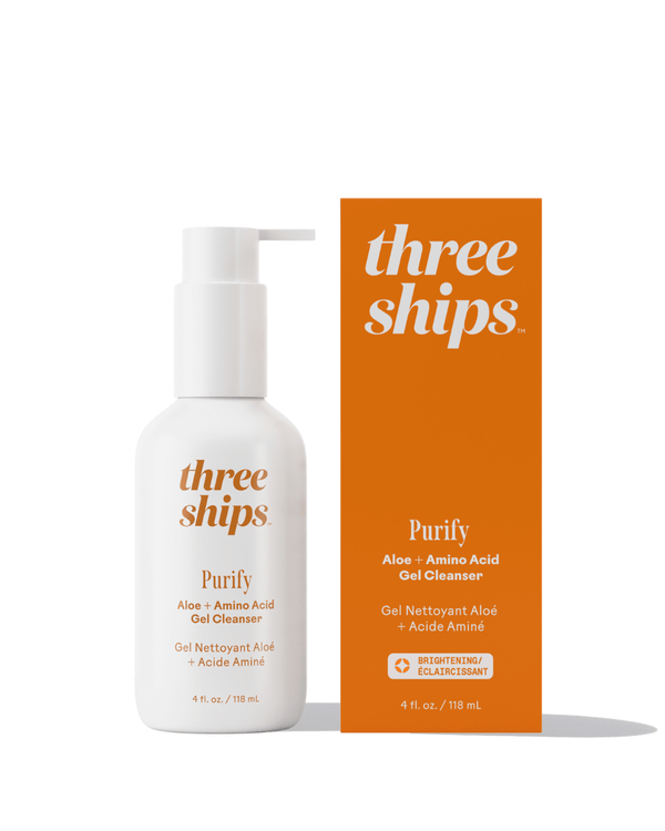 Purify Aloe + Amino Acid Gel Cleanser Three Ships CLEANSERS Natural Vegan Cruelty - free Skincare