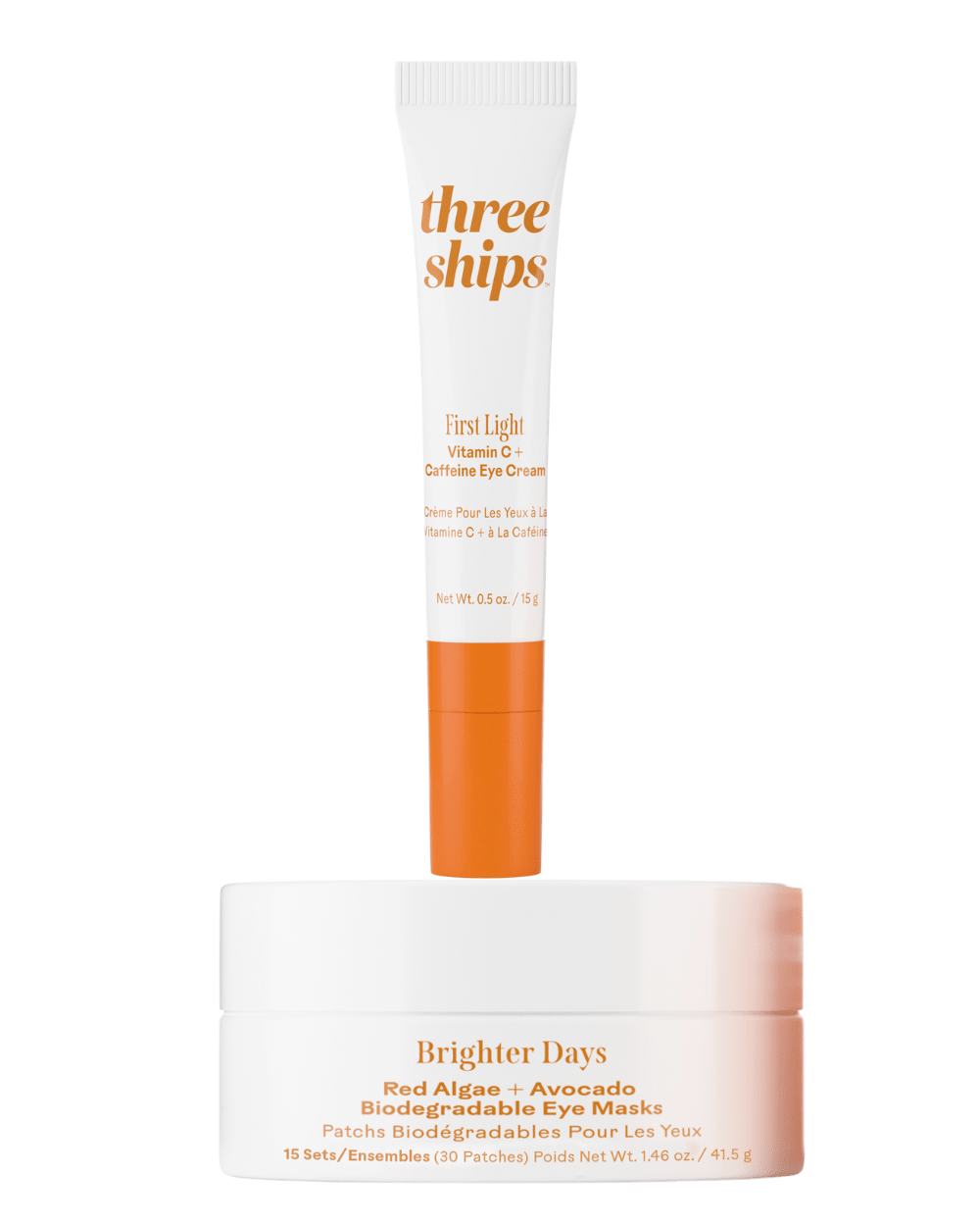 Under - Eye Brightening Duo Three Ships BUNDLES Natural Vegan Cruelty - free Skincare