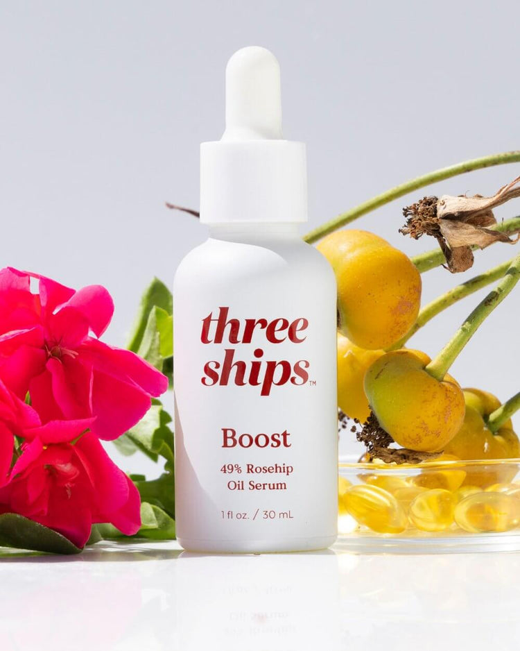 Boost 49% Rosehip Oil Serum Three Ships SERUMS Natural Vegan Cruelty-free Skincare