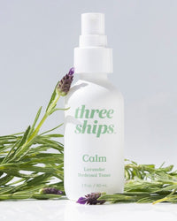 Calm Lavender Hydrosol Toner Three Ships TONING MISTS Natural Vegan Cruelty-free Skincare