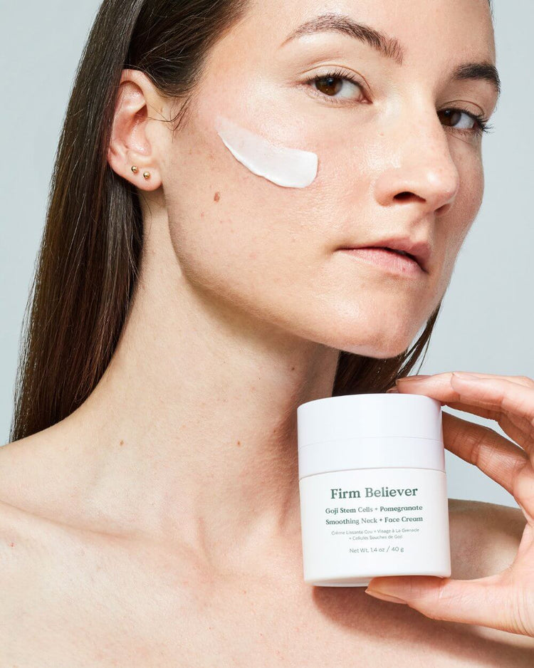 Firm Believer Goji Stem Cell + Pomegranate Smoothing Neck + Face Cream Three Ships CREAMS Natural Vegan Cruelty-free Skincare