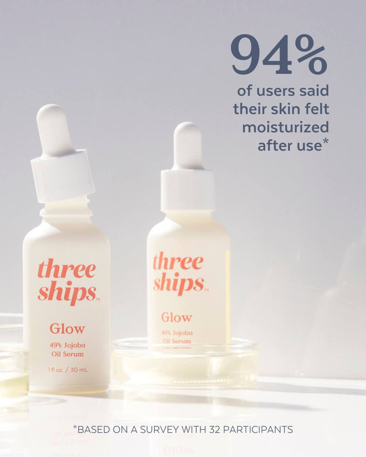 Glow 49% Jojoba Oil Serum Three Ships SERUMS Natural Vegan Cruelty-free Skincare