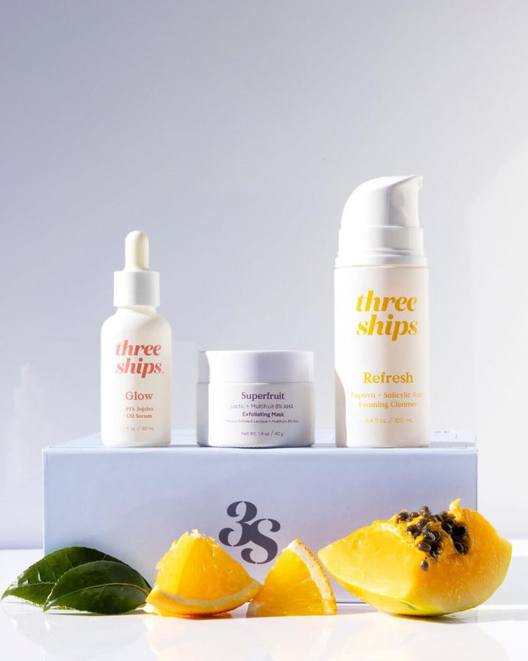 In The Clear 3-Step Kit for Blemish-Prone Skin Three Ships KITS Natural Vegan Cruelty-free Skincare
