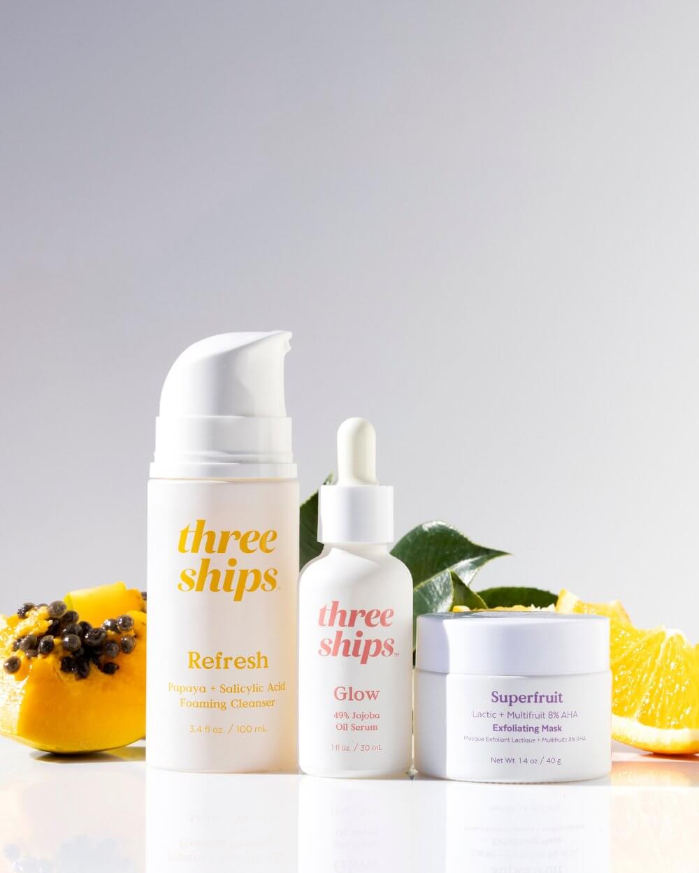 In The Clear 3-Step Kit for Blemish-Prone Skin Three Ships KITS Natural Vegan Cruelty-free Skincare