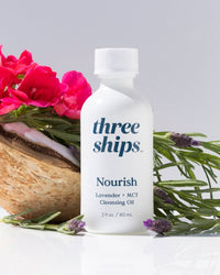 Nourish Lavender + MCT Cleansing Oil Three Ships CLEANSERS Natural Vegan Cruelty-free Skincare